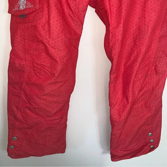 686 Red Snow  Pants White Polka Dots Smarty Lined M - Picture 14 of 14